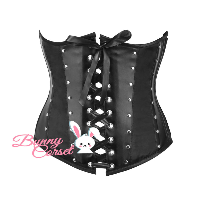 Brayley Black Satin Corset