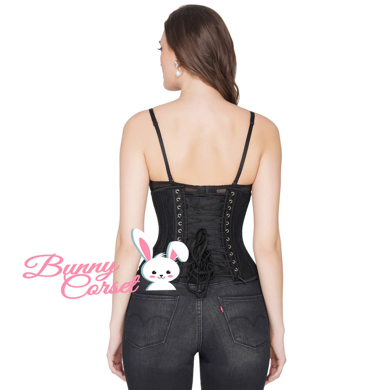 Rally Black Mesh Corset