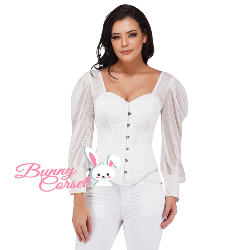 Natalie Overbust White Corset