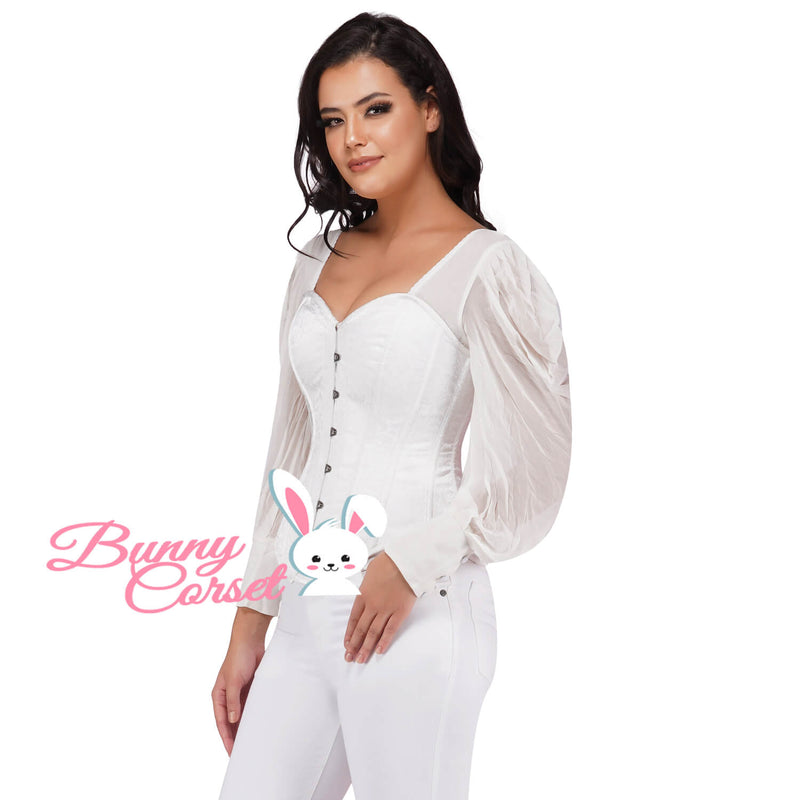 Natalie Overbust White Corset