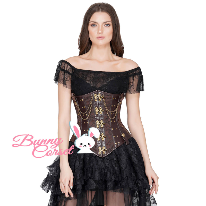 Nyla Steampunk Brocade Corset
