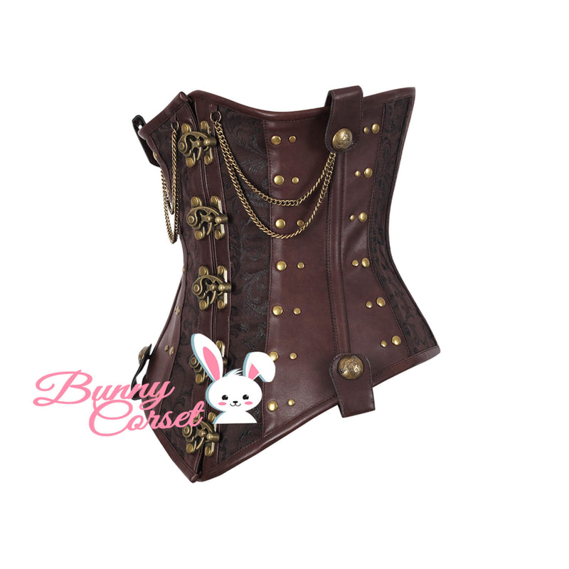 Nyla Steampunk Brocade Corset