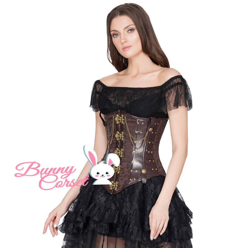 Nyla Steampunk Brocade Corset