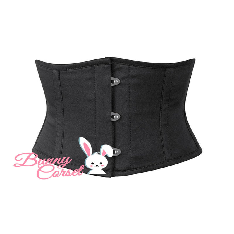Aria Black Cotton Corset