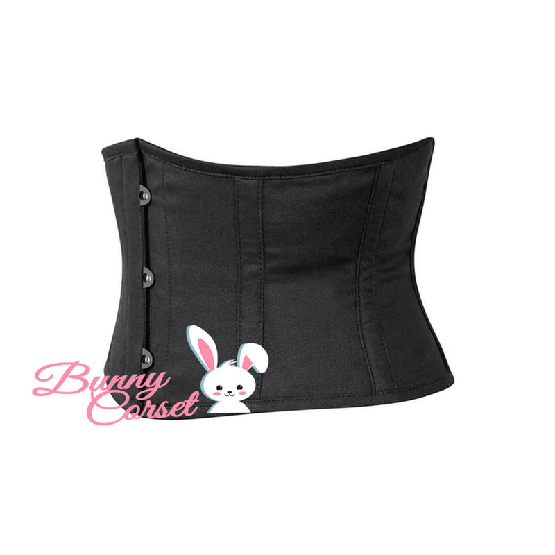 Aria Black Cotton Corset