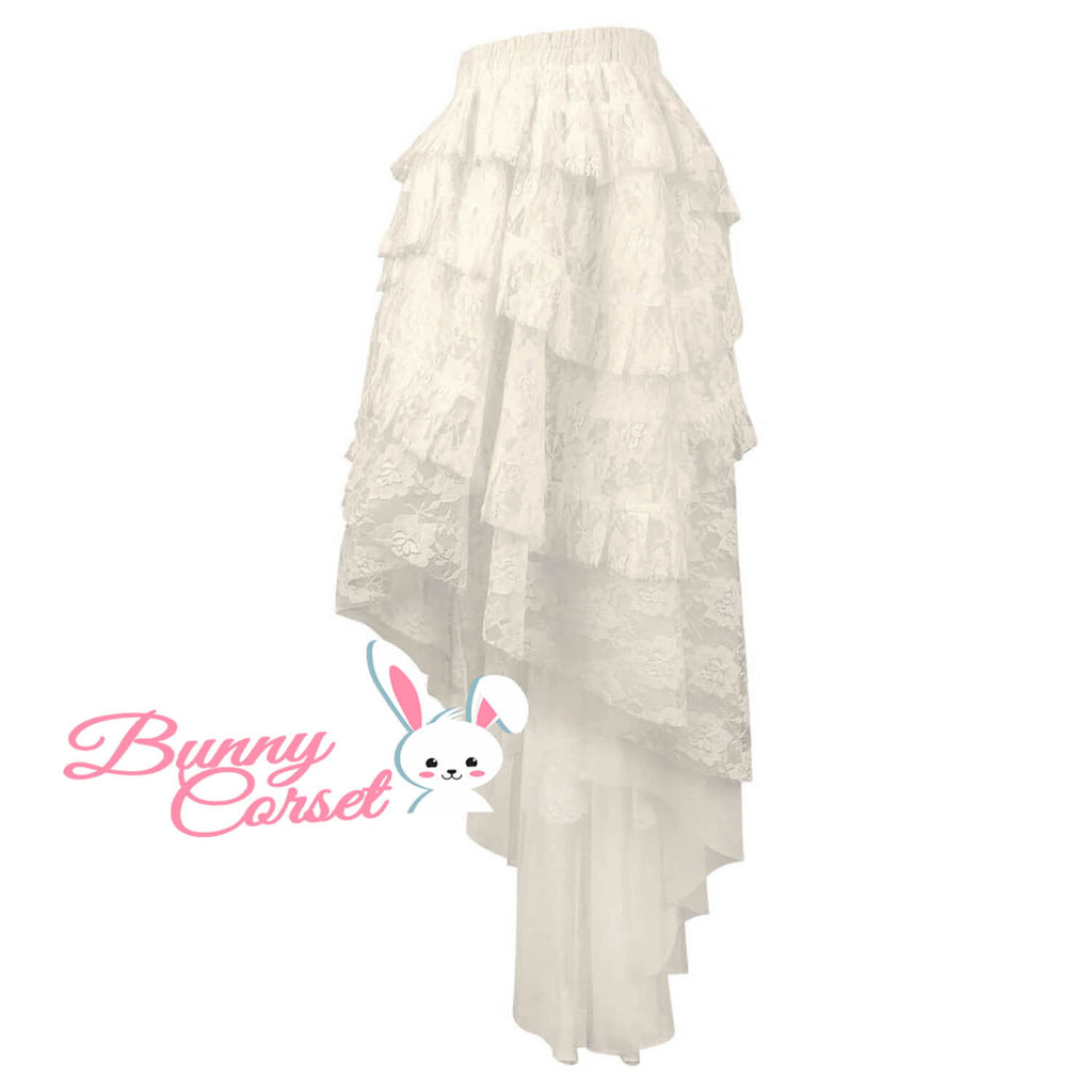 Malaya Bespoke Ivory Lace Skirt